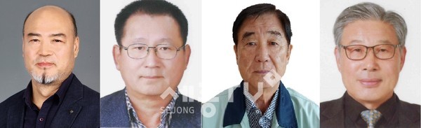 제36회 천안시민의 상을 수상한 왼쪽부터 박진균, 심영섭, 최계열, 이종석씨.(사진제공=천안시청)