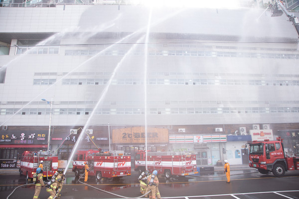 2018년 실시한 안전한국훈련 사진(서구청 제공)