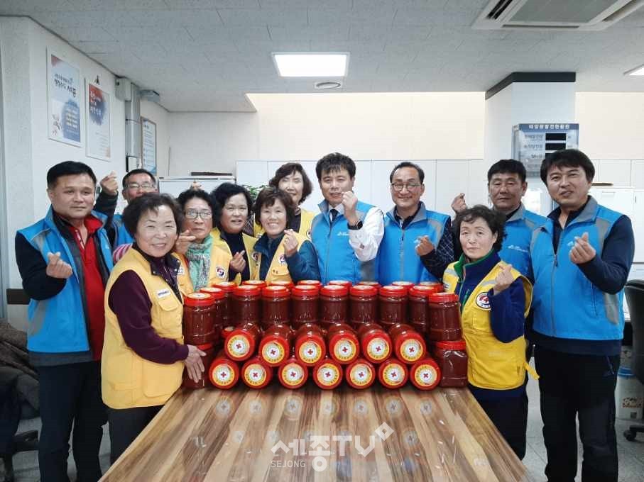 장군면,고추장 담그기행사.(사진제공=세종시청)