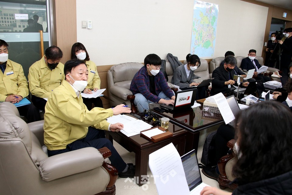 대전시교육청(교육감 설동호) 기자간담회. (사진제공=대전시교육청)