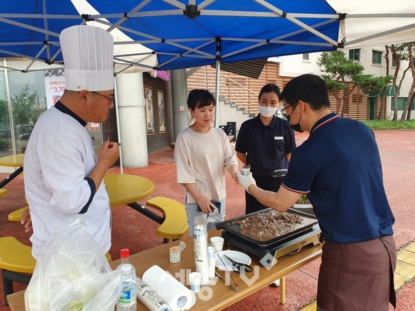 공주알밤한우,고속도로 휴게소 홍보판촉행사