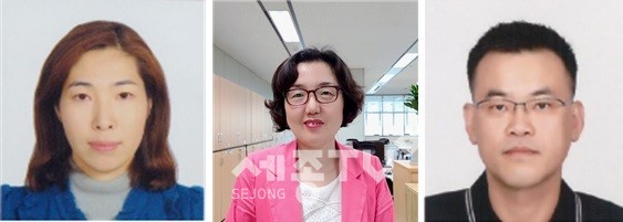 2020년 상반기 적극행정 우수공무원으로 선정된 (왼쪽부터) 손희영 주무관(농업정책과), 박의용 팀장(아동보육과) , 전창영 팀장(동남구 환경위생과).