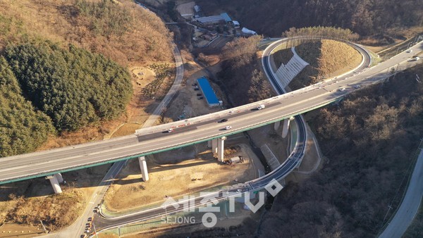 광덕면 국도23호~천안추모공원 연결도로.(사진제공=천안시청)