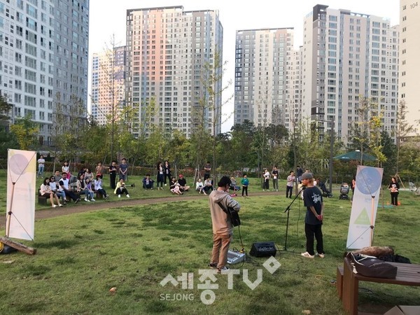 2019년 능수버들공원에서 열린 공원음악회