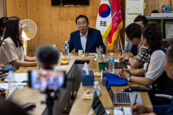 최민호세종시장,세종신문방송언론인협회 인터뷰