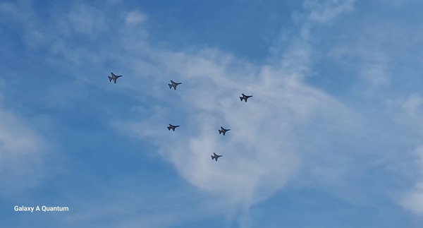 금산세계인삼축제 하늘을 수 놓고 있는 블랙이글스