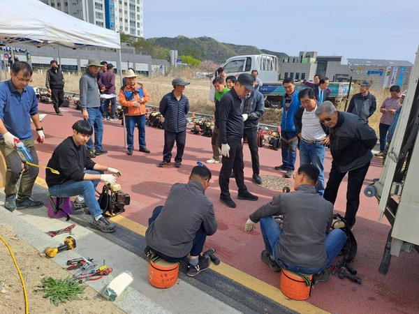 대전시 농업기술센터, 찾아가는 농업기계 수리교육./사진제공=대전광역시청