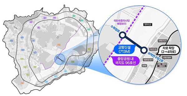 금강횡단교량 건설 위치도/사진제공=행복청