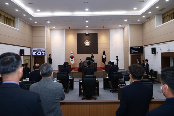 제333회 금산군의회 2차 정례회 모습/사진=금산군의회 홈페이지
