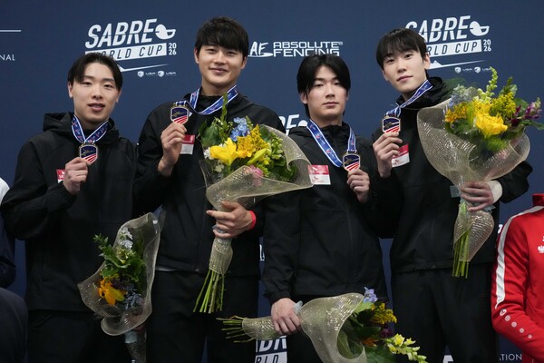 대전시청 펜싱팀 기념촬영 모습/사진제공=대전시청