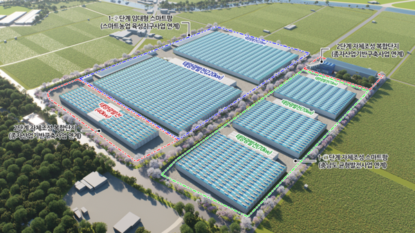금산군 스마트농업 육성지구 조감도
