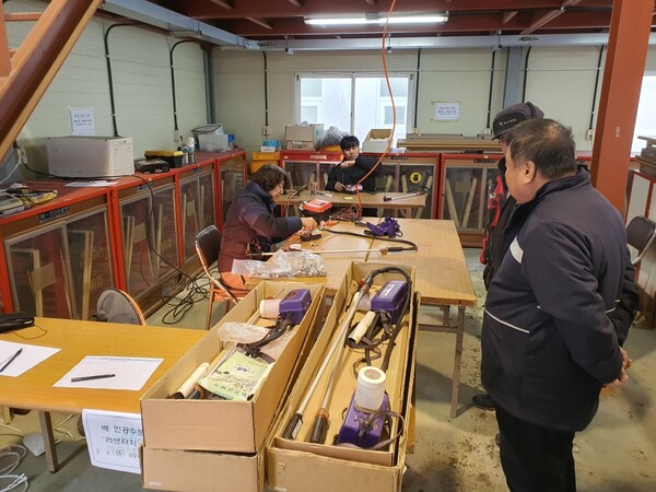 인공수분기 점검